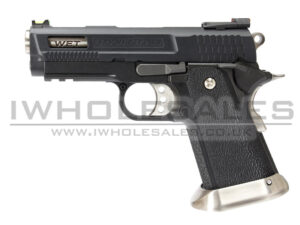 WE HI-CAPA 3.8 Brontosaurus GBB Pistol (Black Silde)