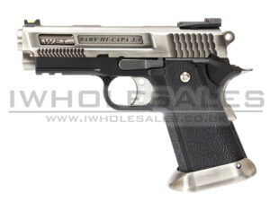 WE HI-CAPA 3.8 Bronrosaurus GBB Pistol (Silver Silde)