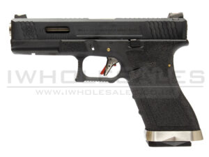 WE 17 Series Force Series Custom GBBP (Black) (Black Slide - Silver Barrel)