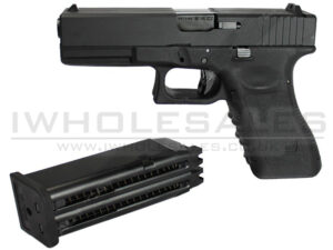 WE 17 Series Pistol Double Barrel GasBB Pistol (Ful Metal - Black)
