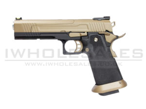 Armorer Works Custom Hi-Capa GBBP (Split FDE Slide - Black Frame - AW-HX1003)