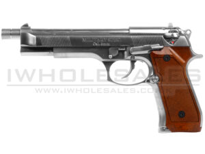 WE M92L Full Metal Gas Blowback Pistol (Silver)