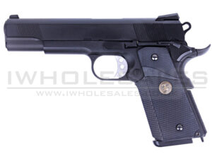 WE 1911 MEU Black Gas Blowback Pistol (Full Metal)