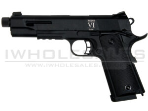 Secutor - Rudis VI - 1911 Custom Pistol (Black Barrel - Co2 Powered - Gas Ready - Black)