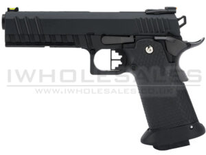 Armorer Works Custom Black Ace Hi-Capa GBBP (Full Black Slide - Black Frame - Black Barrel - AW-HX2003)