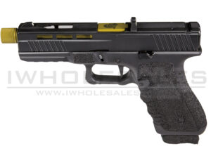 Secutor - Gladius - 17 Series Custom Pistol (Gold Barrel - Co2 Powered - Gas Ready - Black)
