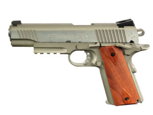 Colt 1911 (Rail) Co2 Blowback Pistol (Silver - Cybergun - 180530)