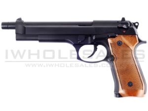 WE M92L Gas Blowback Pistol (Full Metal - Black)
