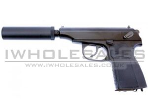 WE Makarov 654K with Silencer (Black) (WE-71051)